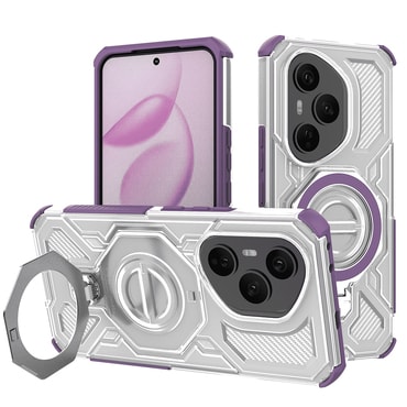Hibrid tok "Carbon Shield Pro" Honor 400 Pro készülékekhez - purple transparent