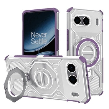 Hibrid tok "Carbon Shield Pro" OnePlus Nord 4 készülékekhez - purple transparent