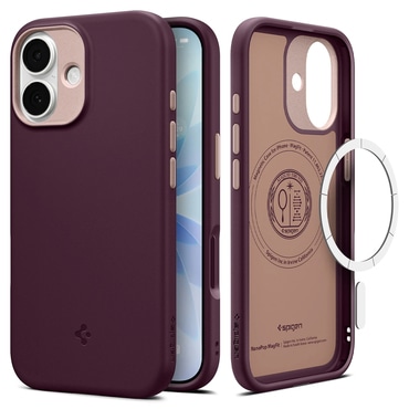 Tok Spigen "Nano Pop Mag" iPhone 17 készülékekhez - burgundy bean