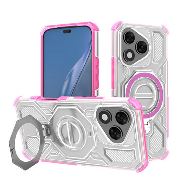 Hibrid tok "Carbon Shield Pro" Honor 400 Lite készülékekhez - pink transparent