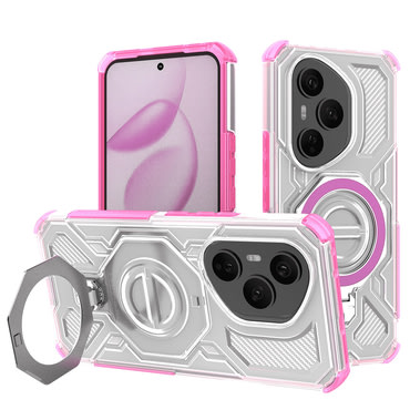 Hibrid tok "Carbon Shield Pro" Honor 400 Pro készülékekhez - pink transparent