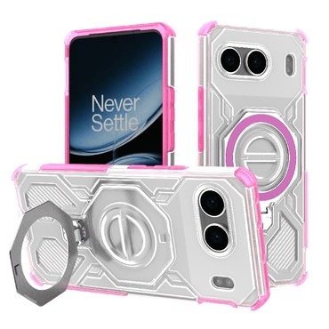 Hibrid tok "Carbon Shield Pro" OnePlus Nord 4 készülékekhez - pink transparent