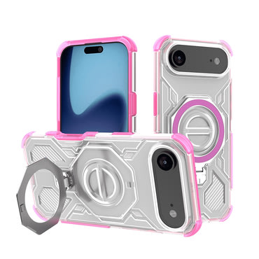 Hibrid tok "Carbon Shield Pro" iPhone Air készülékekhez - pink transparent