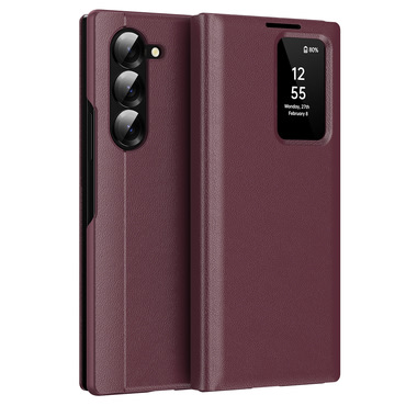 Nyitható tok Techsuit "SmartView" Samsung Galaxy Z Fold6 készülékekhez - red