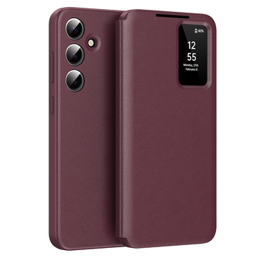 Nyitható tok Techsuit "SmartView" Samsung Galaxy S24 FE készülékekhez - red